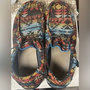 Hey Dude Wally Fusion Men's Size 13 Aztec Southwestern Baja Shoes
